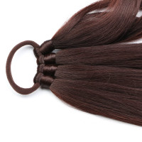 Coada de par pentru impletituri, Saten Inchis, 70 cm